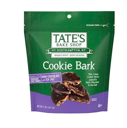 Tate's Bake Shop Cookie Bark, Chocolate Chip Cookies with Dark Chocolate and Sea Salt, 5 oz