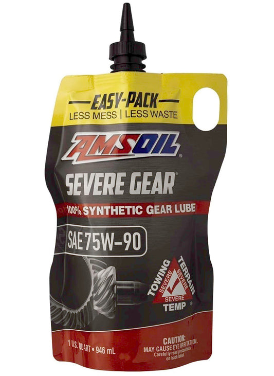 Amsoil SVGPK 100% Synthetic Extreme Pressure (EP) SEVERE GEAR Lube, Quart Easy-Pack (75W-90)