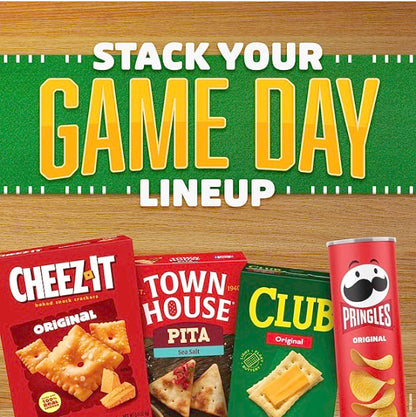 Cheez-It Cheese Crackers, Baked Snack Crackers, Office and Kids Snacks, Made with Whole Grain, 12.4oz Box (1 Box)