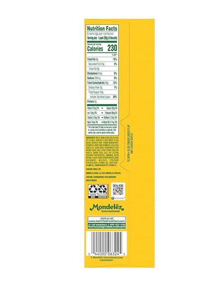 belVita Breakfast Bars Biscuits, Cinnamon Brown Sugar, 8 Packs (4 Biscuits Per Pack)